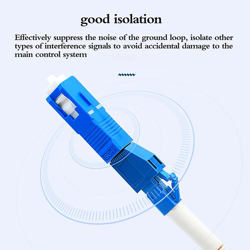 1pc Single Mode SC Male to LC Female Hybrid Optical Fiber Adapter Connector for Optical Power Meter Accessories Replacement