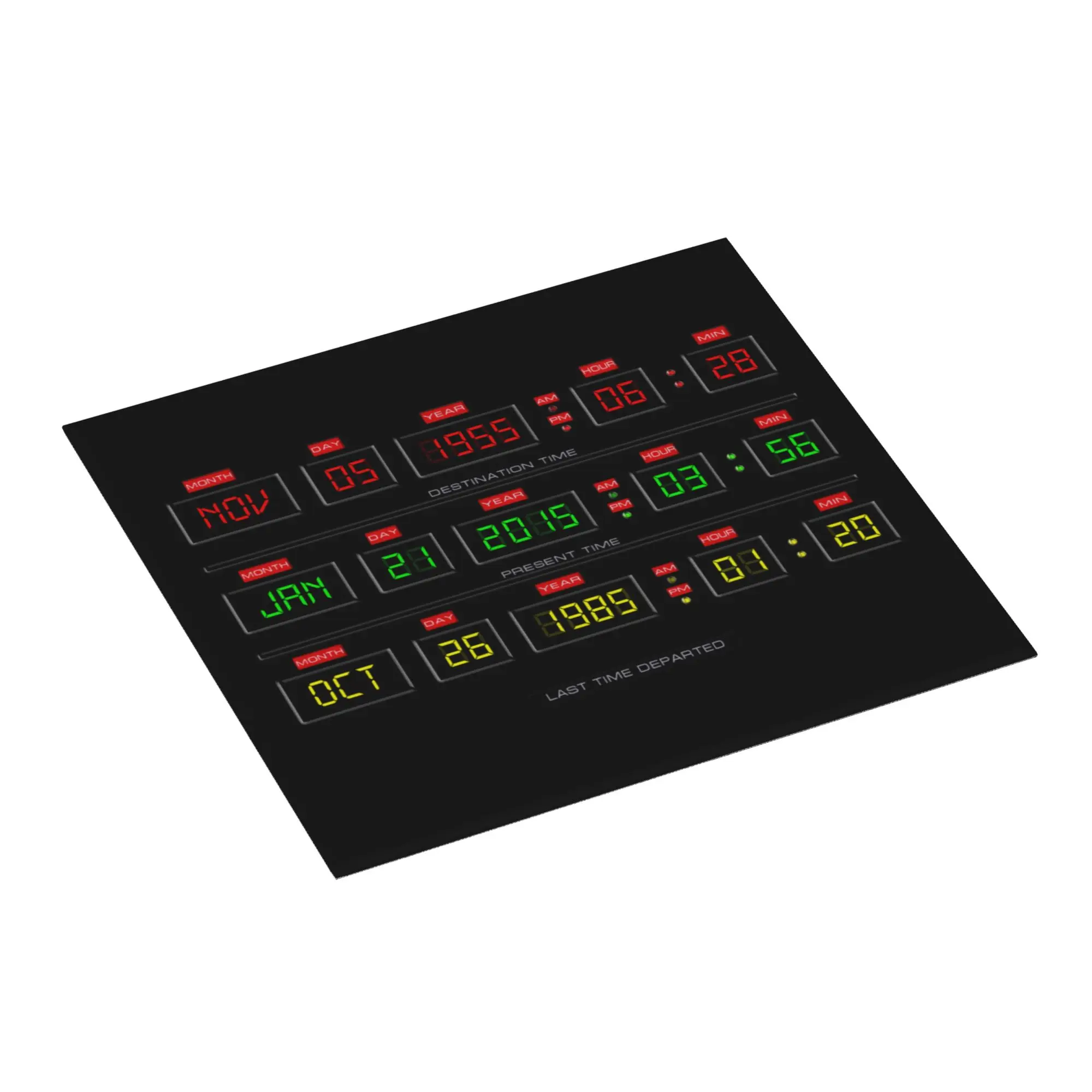 Movies Race Cars Back To The Future Non Slip Kitchen Counter Protector Mat Barware Tableware Reusable Drying Mat For Kitchen