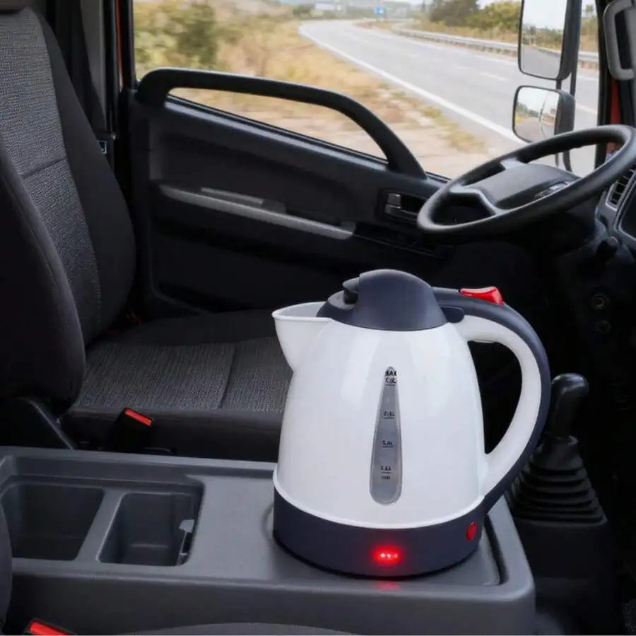 

Portable Car Electric Kettle 1000ml Road Trip Travel Cigar Lighter Car Truck Heated Water Tea Coffee Kettle Auto Shut Off 150W