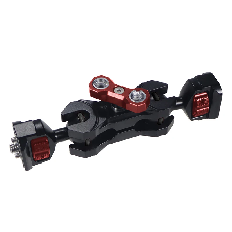 Neuer, verbesserter, universell einstellbarer Doppelkugelkopf 1/4 bis 3/8 Zoll, magischer Arm, Monitorhalterung, Zubehör für DSLR-Kamera-Käfige, unterstützt 5 kg – Detail 7