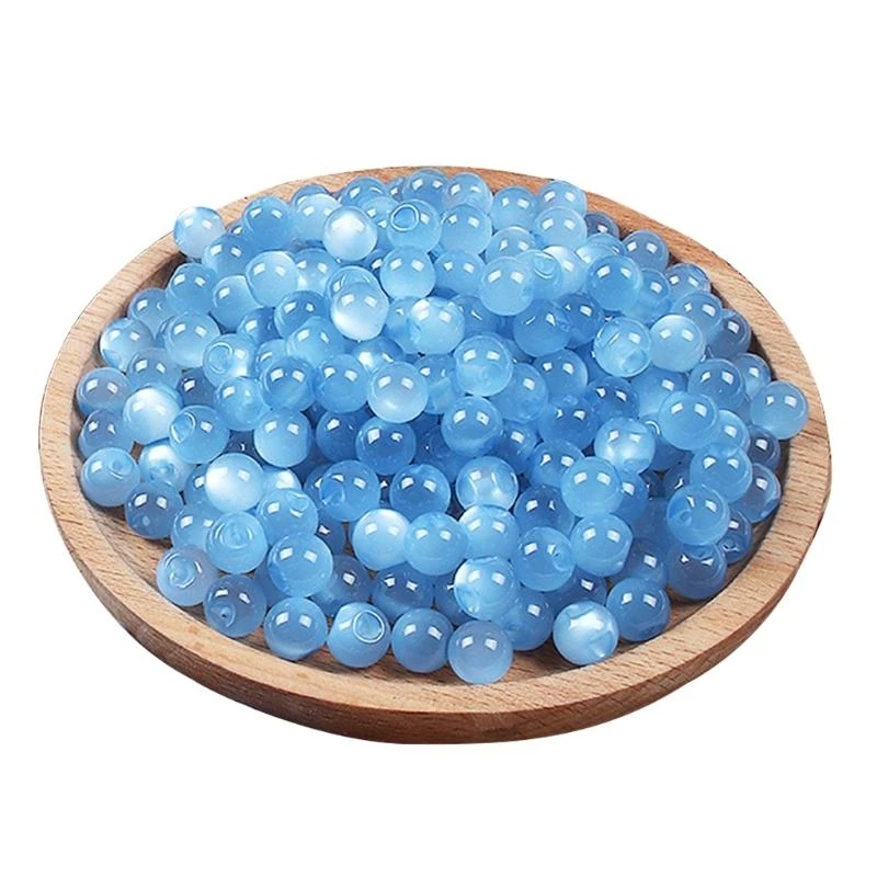 10pcs 10 mm Cheongsam Pearlescent Dumped Butones costura Imitación Jade Agujecidos parciales para Suit Hanfu Resina