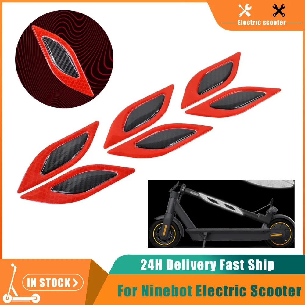 

Body Reflective Stickers For Xiaomi M365 1S Pro Mi3 5Max For Ninebot Max G30 G2 G65 G3 Night Safety Warning Strips Carbon Fiber