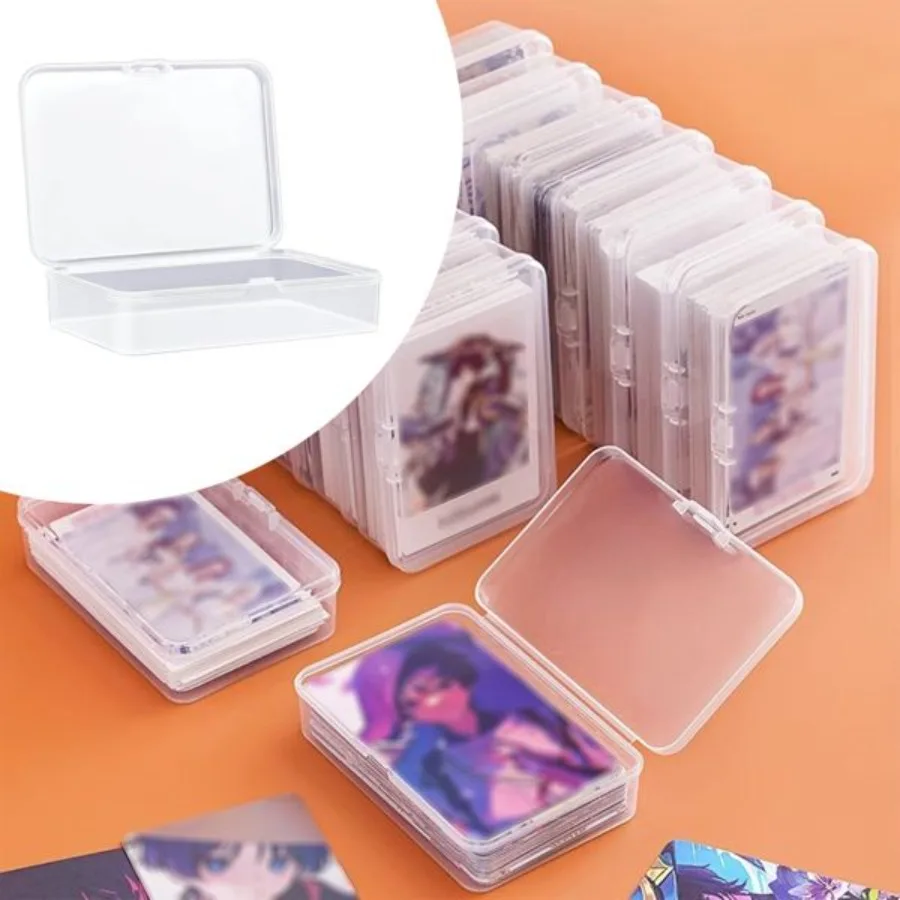 

5pcs Playing Card Deck Cases Clear Plastic Game Card Box Holder Organizer