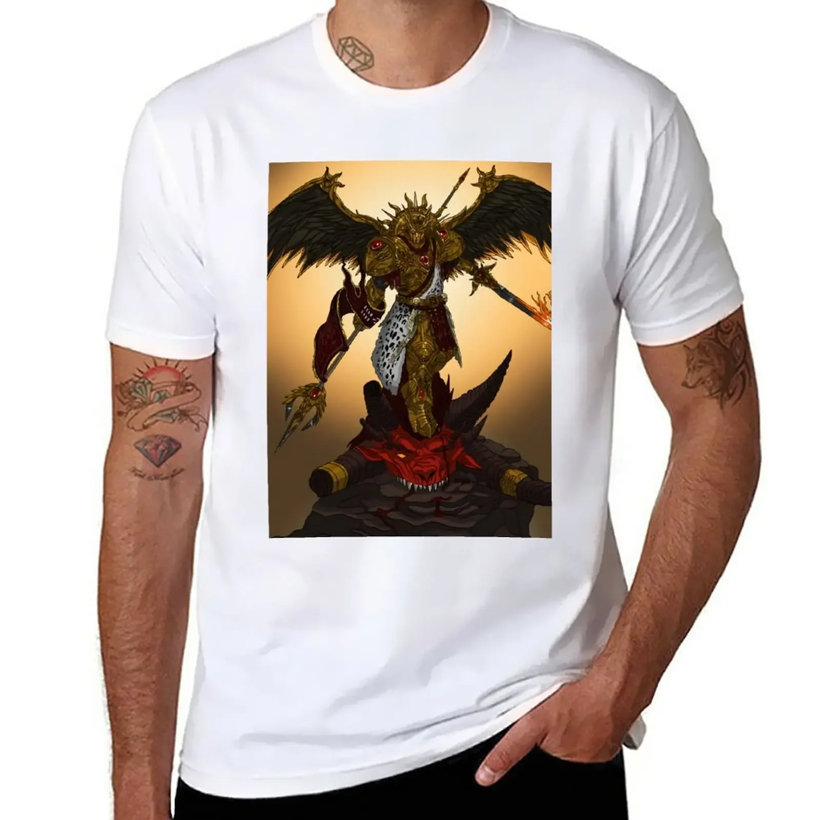 New Sanguinius: Primarch of the Blood Angels T-Shirt animal print shirt for boys quick drying t-shirt men graphic t shirts