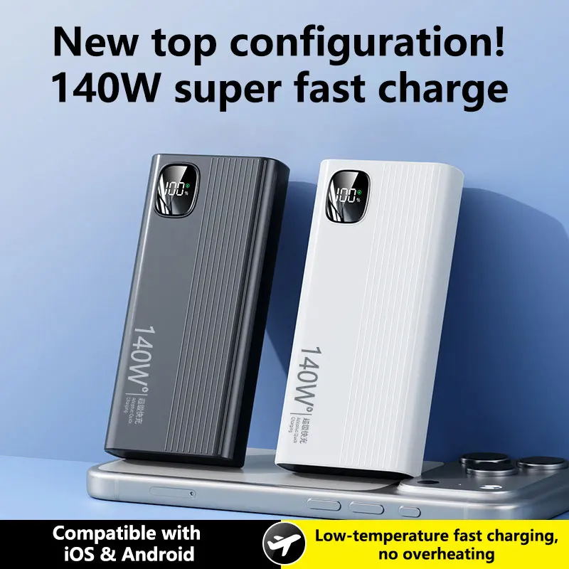 VIVO 50000mAh Power Bank Fast Charging 140W Powerbank High Capacity Portable External Battery For iPhone Samsung Huawei 2026 New view 2