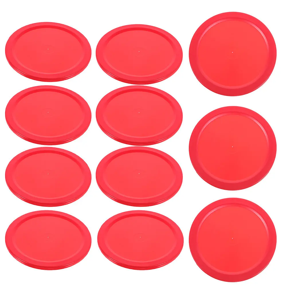 20Pcs Plastic Table Hockey Pucks Desktop Ice Hockey Accessories Hard Wear Resistant Smooth Glide for Room Bar