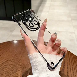With Lens Protector Plating Frameless PC Case For Honor Magic8 Magic7 Magic6 Magic5 Magic 8 7 6 5 4 Pro Ultra Thin Clear Cover