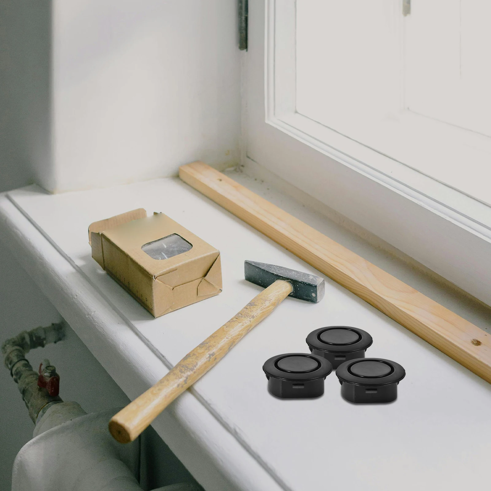 

10pcs Car Bumper Protector Durable Plastic Reversing Radar Cover Easy Installation Wide Compatibility Truck Hole Plug