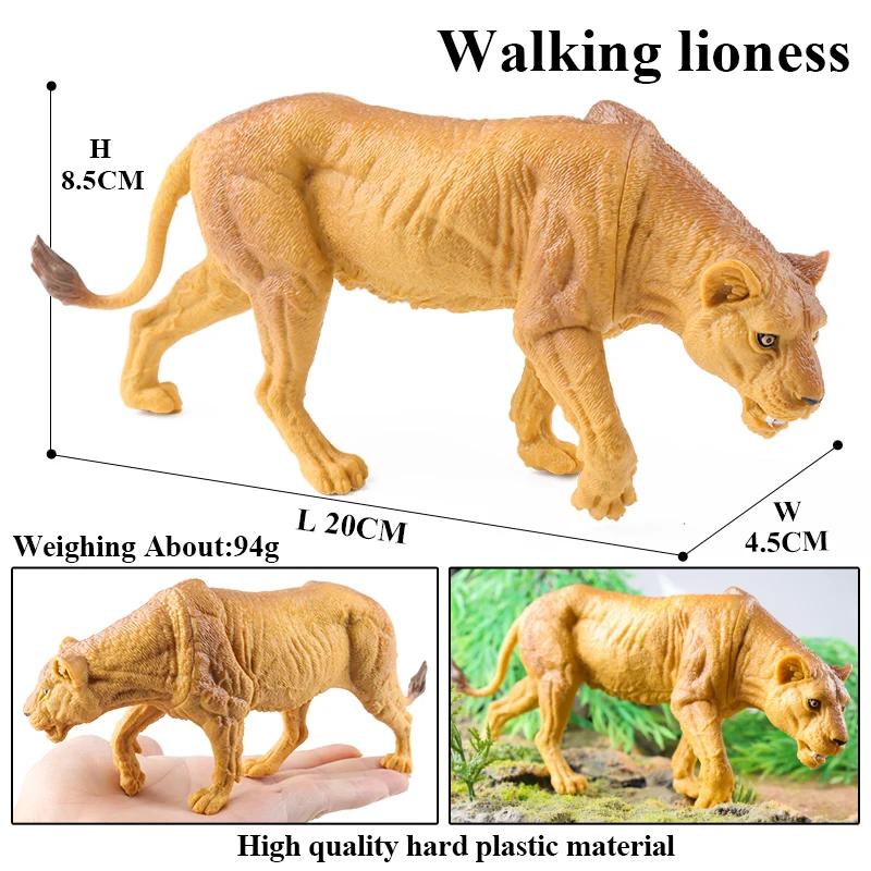 Oenux Wild Animal Brown Bear Wolf Rhinoceros Cheetah Goat Horse