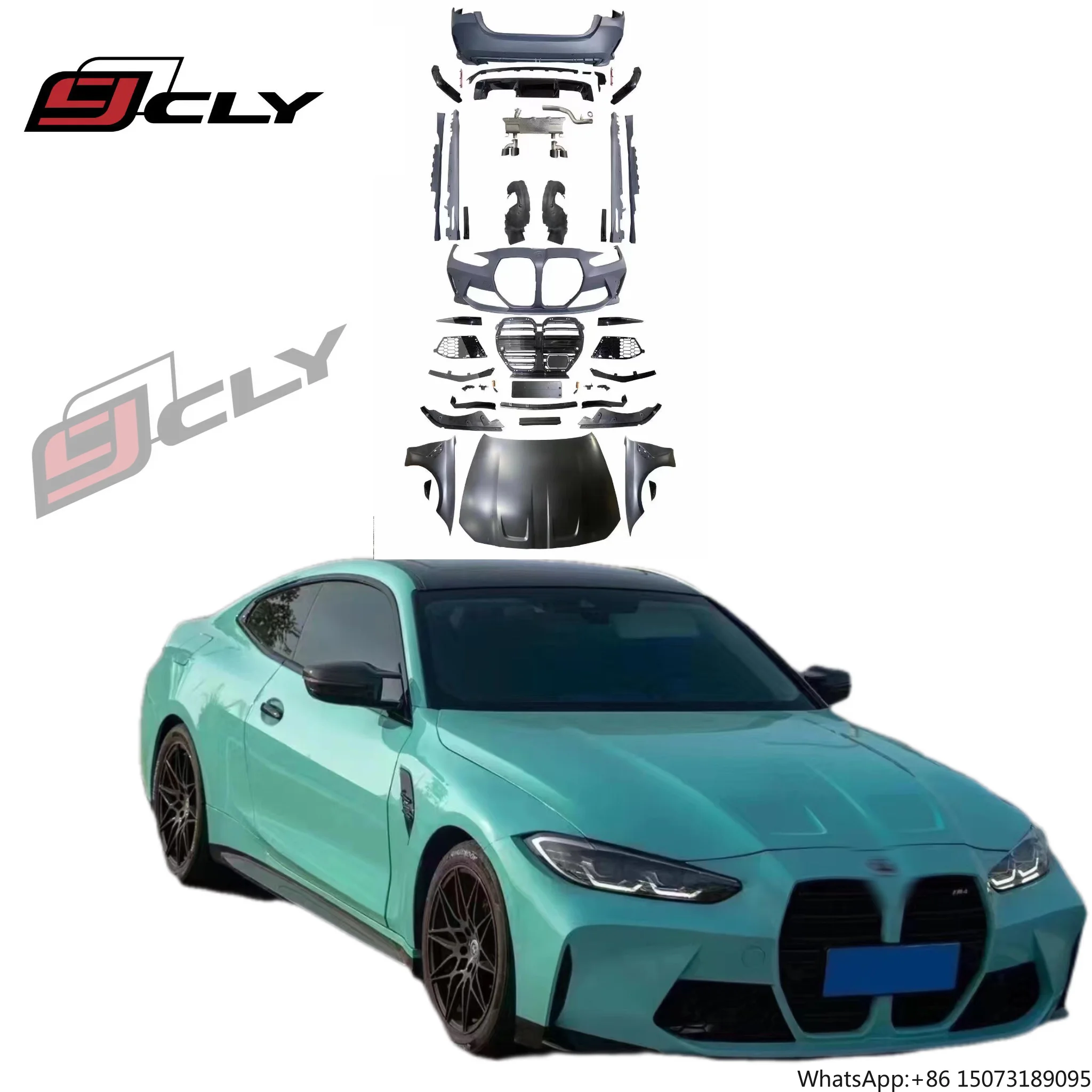 Auto Parts for   4 Series G22 Change M4 Wide Body Kit Front Rear Bumper Assembly Grill Fender Engine Covers