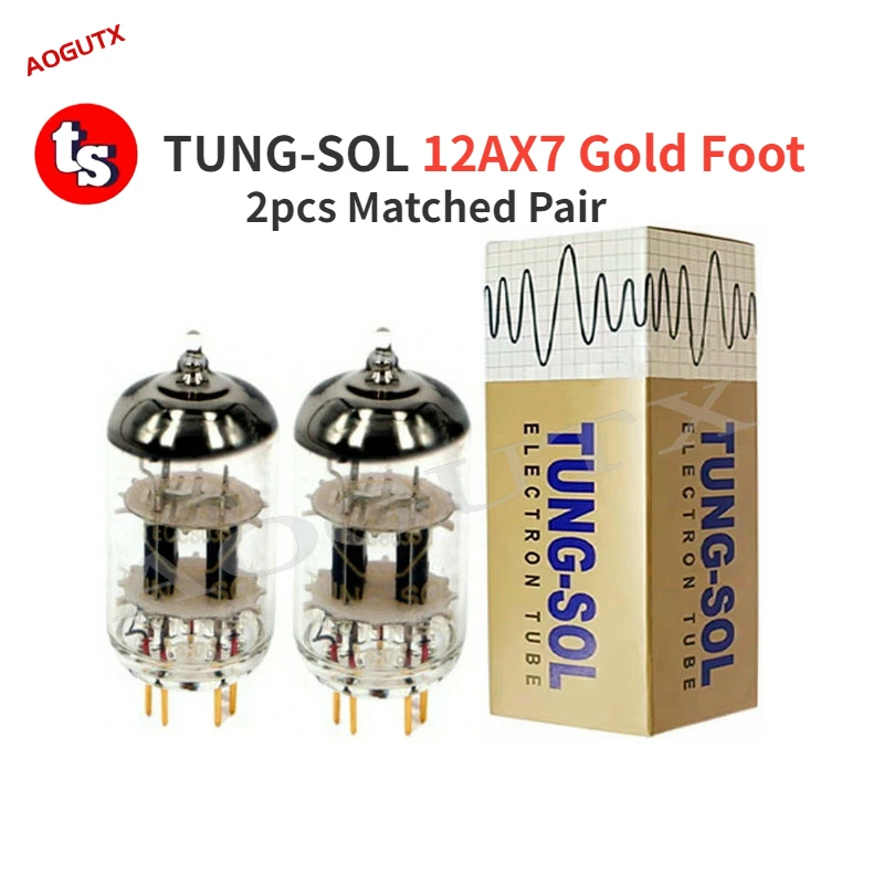 

TUNG-SOL 12AX7 Gold Foot ECC803S Vacuum Tube Upgrade ECC83 B759 12AX7B ECC83S 5751 7025 6N4 HIFI Audio Valve Electron Tube Amp