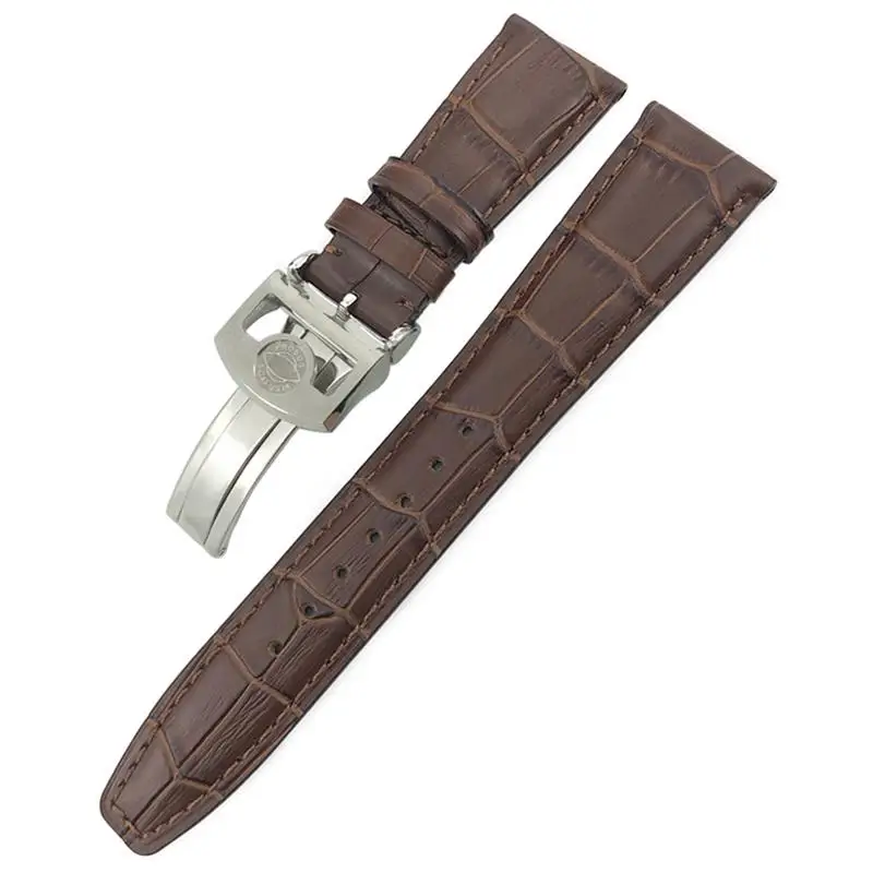 

TINTAG Cowhide Watchband For IWC Portuguese Portofino Pilot Genuine Leather 20mm 21mm 22mm Watch Strap Spherical Buckle