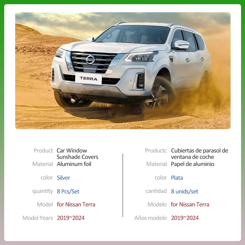 Car Full Sunshades for Nissan Terra WD23 X-Terra 2019~2024 Roof Windows Sun Visor Windshield Curtain Sunroof Cover Accessories