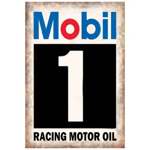1 Vintage Racing Motor Oil Tin Sign Wall Art Garage Decor Retro-aluminum