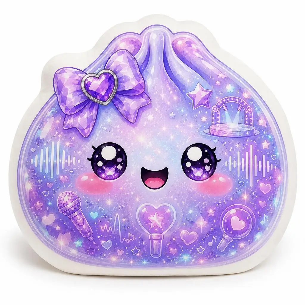 Kpop Music Lightstick Dumpling Kpop Gift Cute Kawaii Plush Pillow Cushion Funny Stuffed Throw Pillow Home Decor Gift Sofa Bed