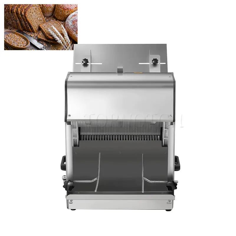 

Commercial Multifunctional Bread Toast Slicer Commercial Electric Bread Slicer Stainless Steel Square Slicer 220V/370W