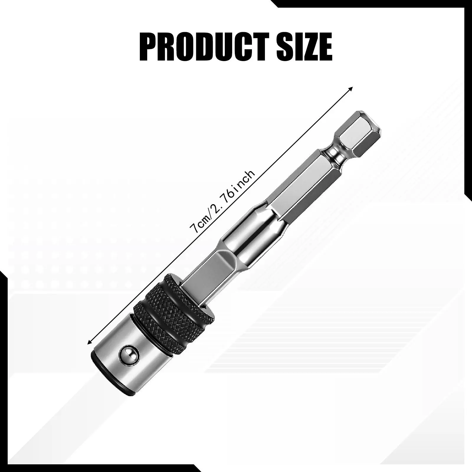 

Держатель для бит, удобная и универсальная портативная легкая насадка из углеродистой стали для быстрой смены инструментов