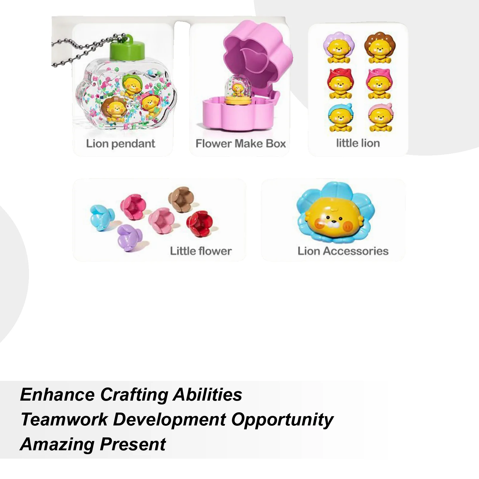 

Girls Jewelry Making Kit Ring Toy Set Handmade Ring Bracelet Hairband Necklace Crafting For Girl Kids Children Activity Creative