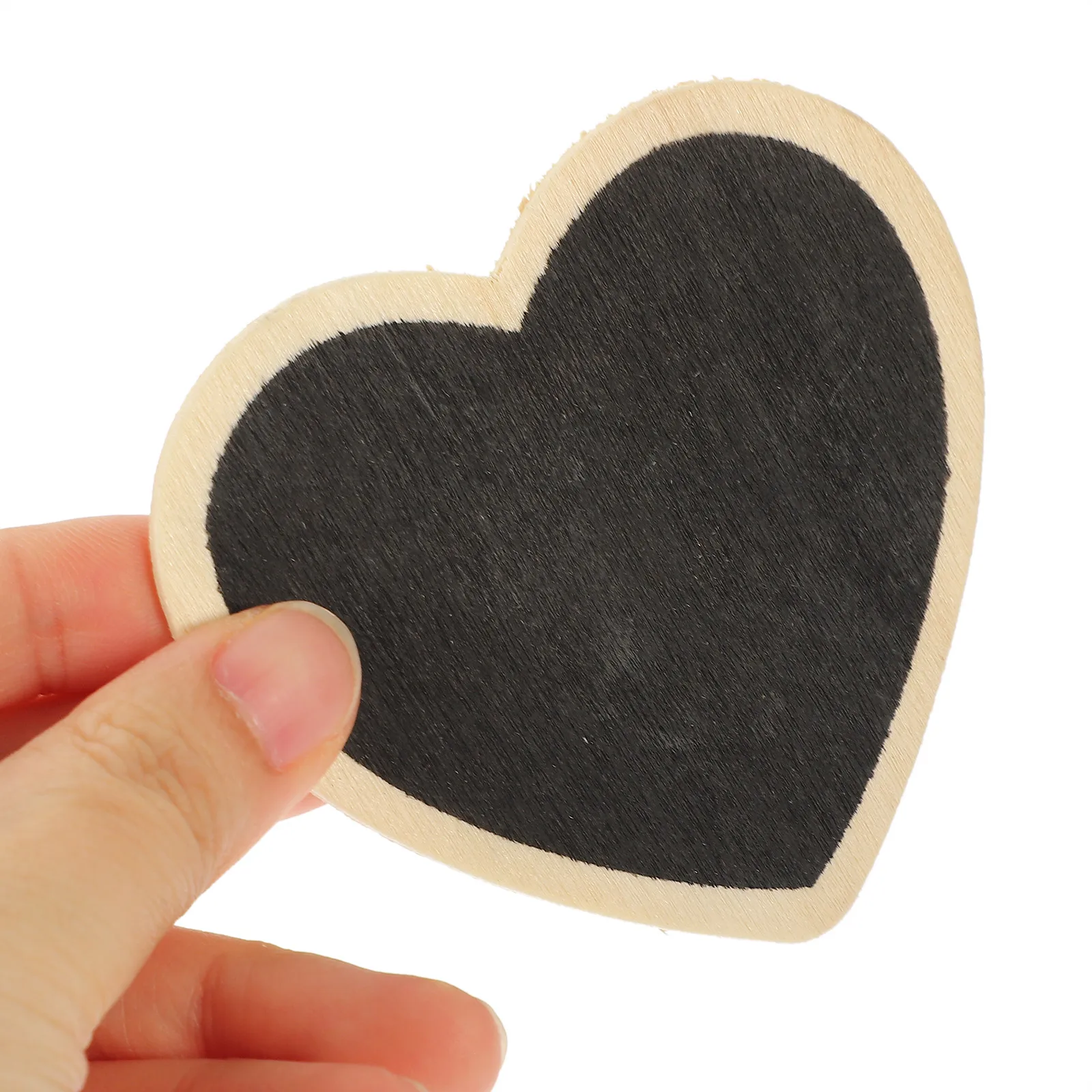 

10pcs Heart Shaped Mini Chalkboard Signs Small Stands Wedding Home Decor Erasable Message Boards Black Letter Board
