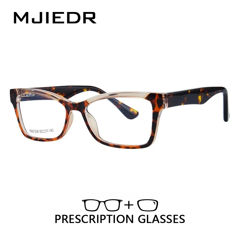 

MJIEDR Retro Sqaure Progressive Prescription Glasses ﻿Optical Lenses with Custom Rrecipe Women Photochromic Myopia Eyewear