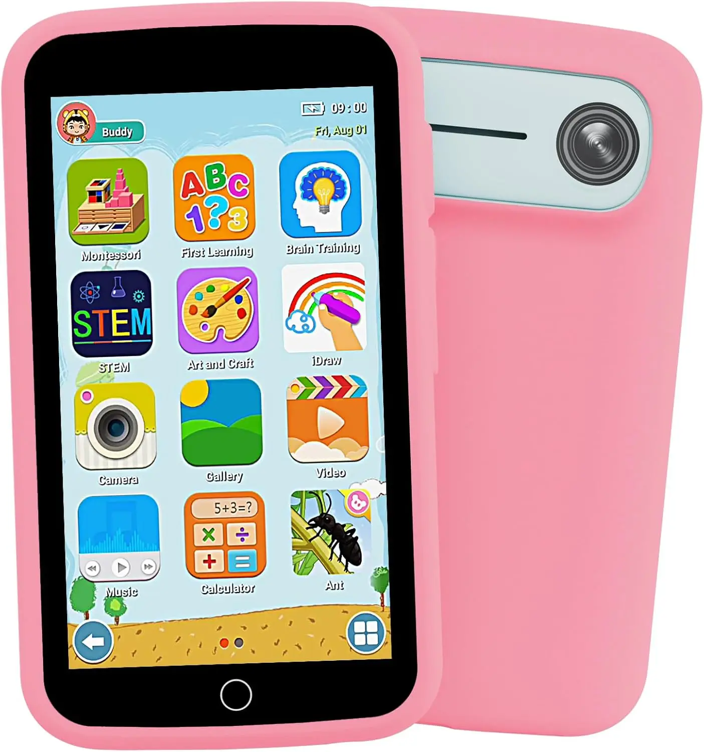 

Kids Smart Phone with 220+ Educational Games, 3.97" Touchscreen, 5MP Camera, Parental Controls for Ages 3-12