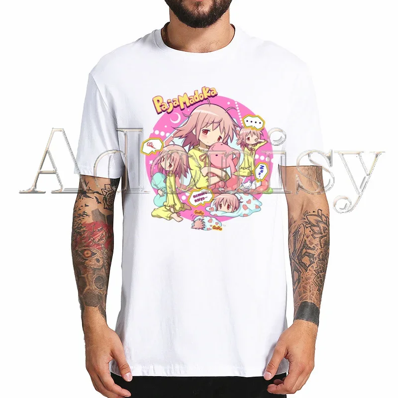 Puella Magi Madoka Magica Shirt Novelty Funny Vintage Crew Neck Men's T-Shirt Humor Women Top Tee Gift Humor Streetwear