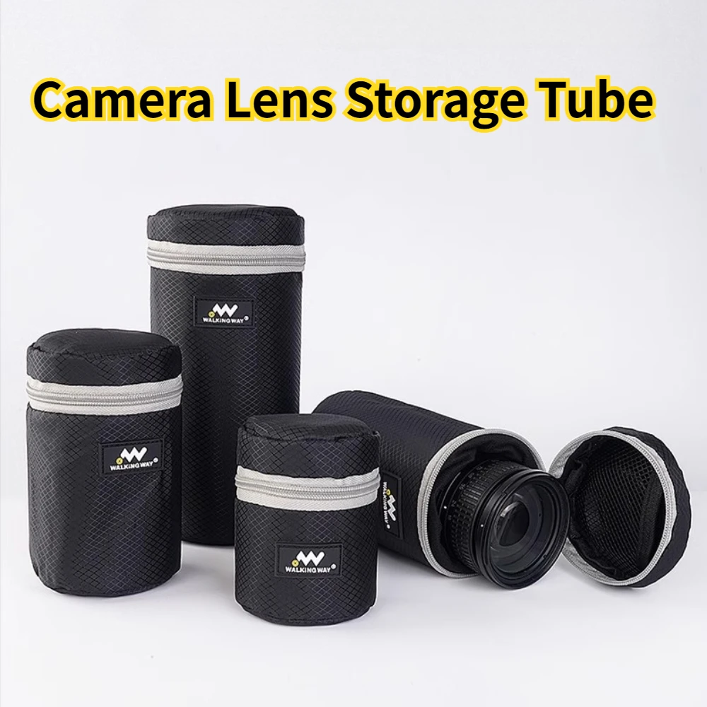 Camera Lens Lens Barrel Shockproof and Pressure Resistant Storage Tube Medium Telephoto Lens Package for Canon Nikon Sony Fuji