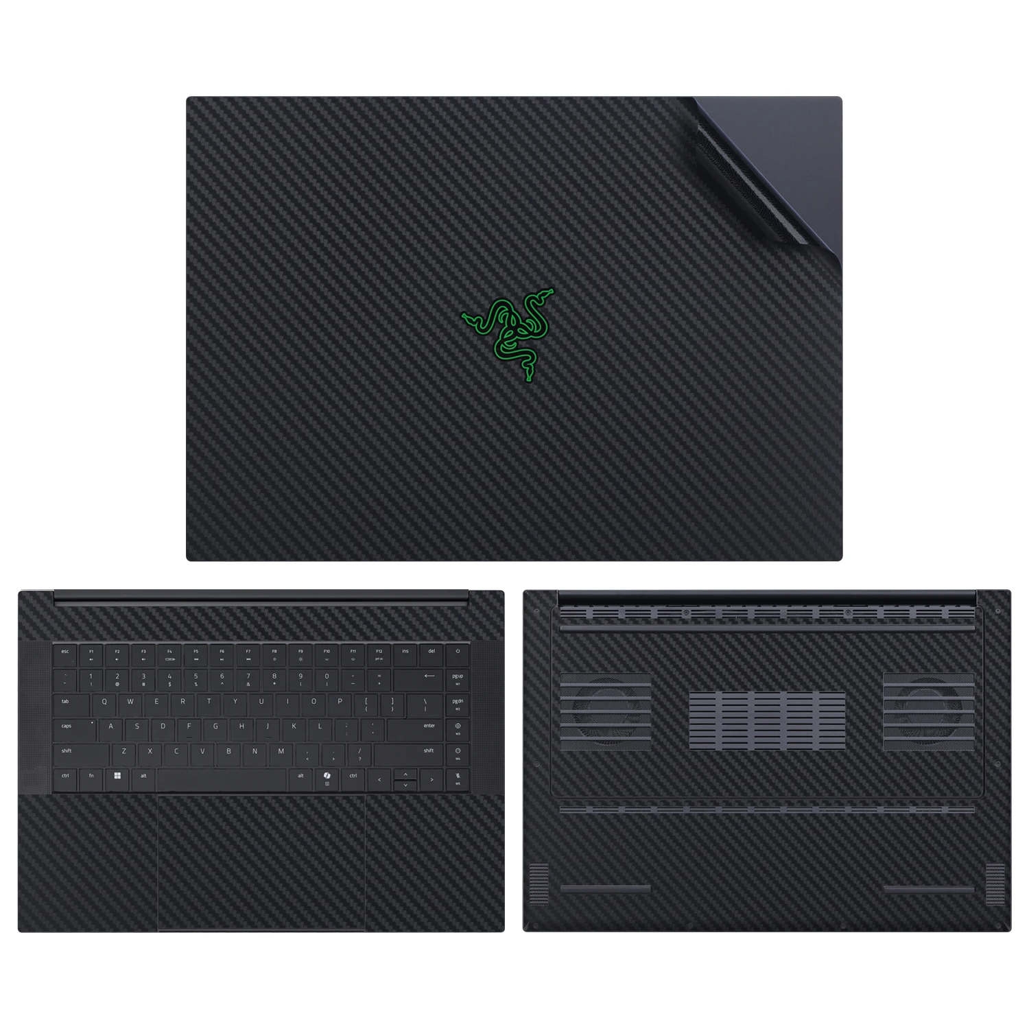 Laptop Skin Decals for 2025 Razer Blade 14 16 18 RZ09-0528 RZ09-0529 RZ09-0530 Anti-scratches Skin Wraps Bubble-free