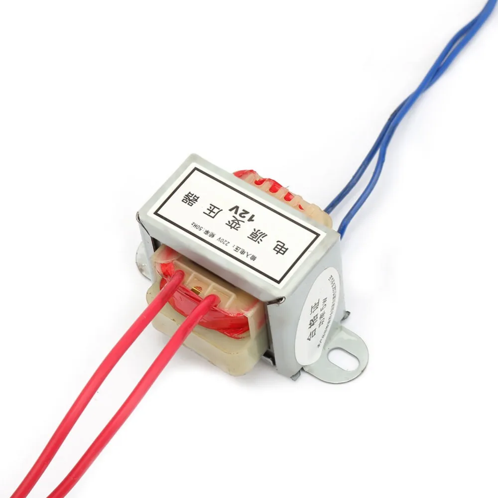 AC 220V Single Power Transformer 5W AC 12V/24V Output Voltage Electronic Transformer Full Copper Wire Fire Retardance Nylon Core