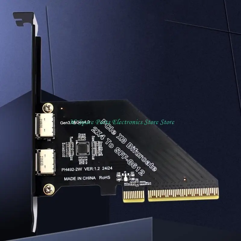 SZ PCIE 4.0X8 PCIExpress to Oculink External SFF-8612 SFF-8611 Host Adapter for Efficient Data Transfer Expansion Card