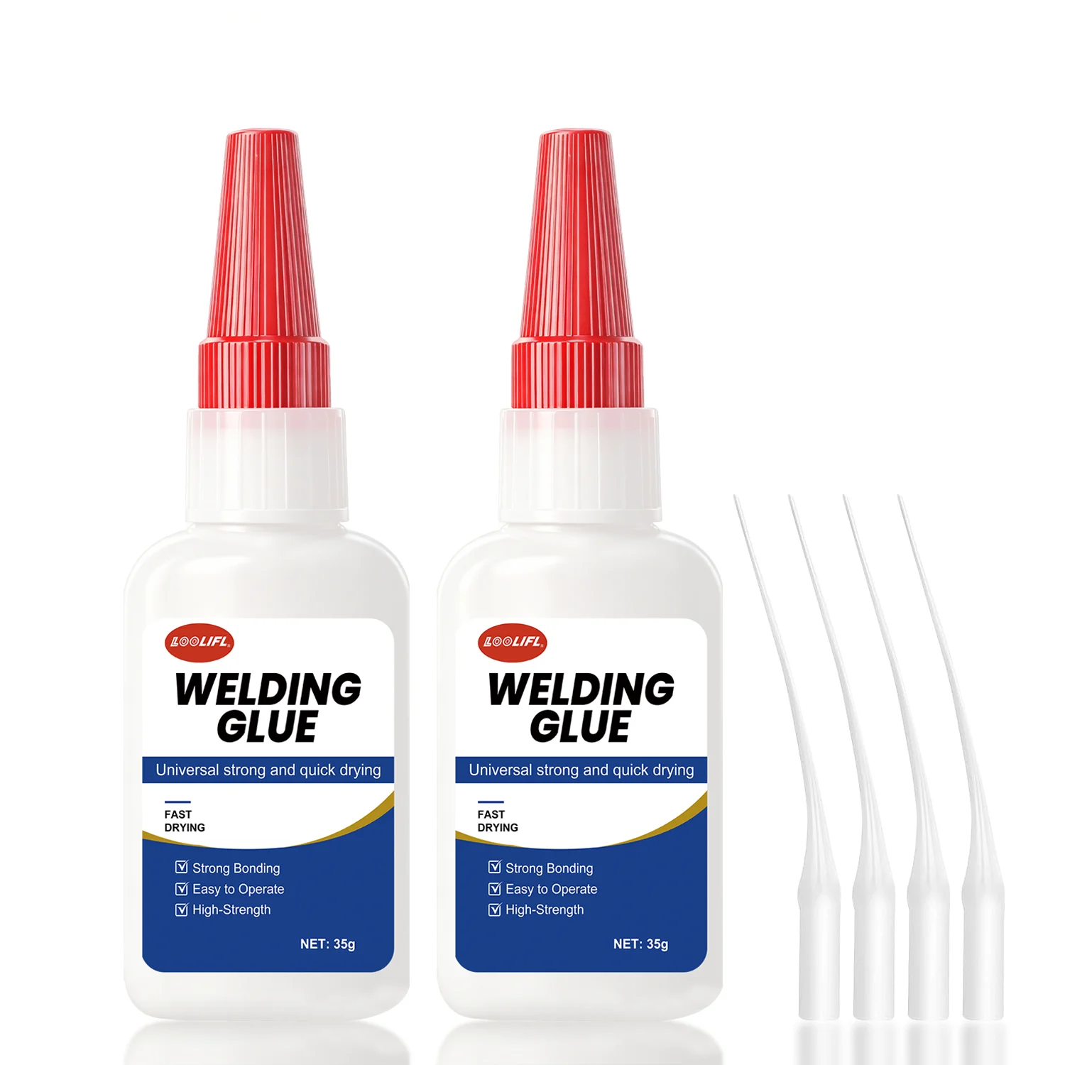LOOLIFL 35g Universal Strong Quick Drying Super Oily Adhesive for Metal Plastic Ceramic Wood Rubber Shoe Jewelry Crafts Repair