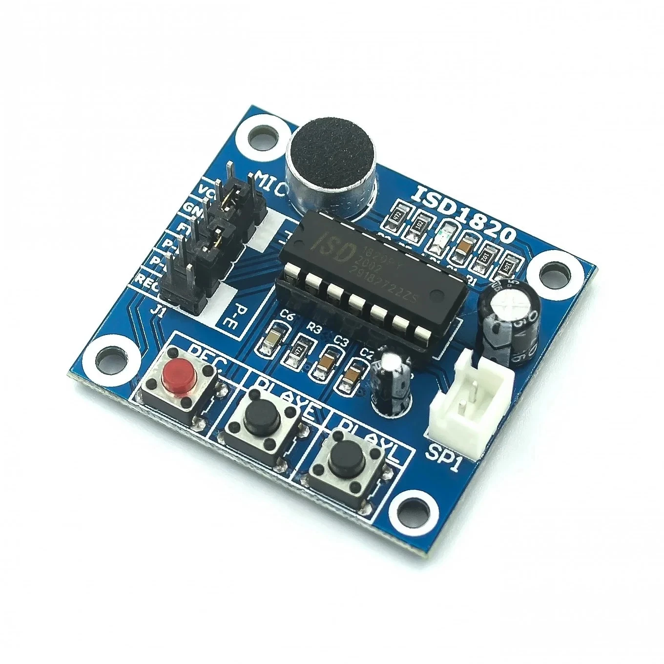 ISD1820 Voice Recording Recorder Module With Mic Sound Audio Loudspeaker for arduino