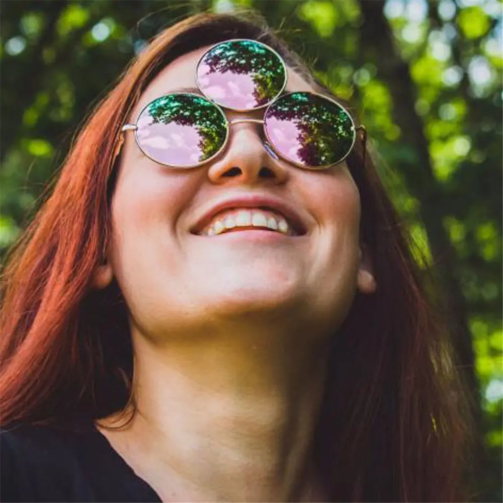 Three Lenses 3 Eyes Round Funny Sunglasses For Men Women  display picture 1