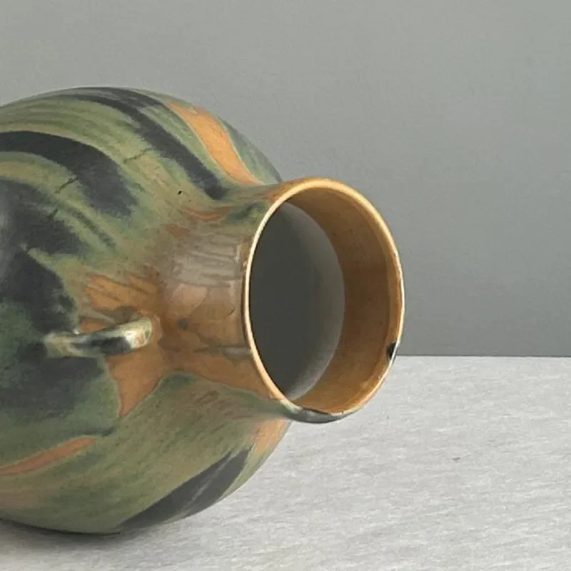for Medieval Wabi Sabi Handmade Ceramic Vase Retro Home Decor Living Room Flower Arrangement Dried Flower Pottery Hydroponics