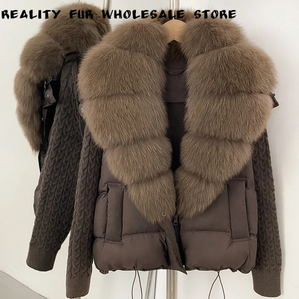 Down Coat Women Cropped Relaxed Fit Puffer Jacket Warm Thermal Insulated Urban Style Women's Fur Coat Autumn Winter Down Jacket