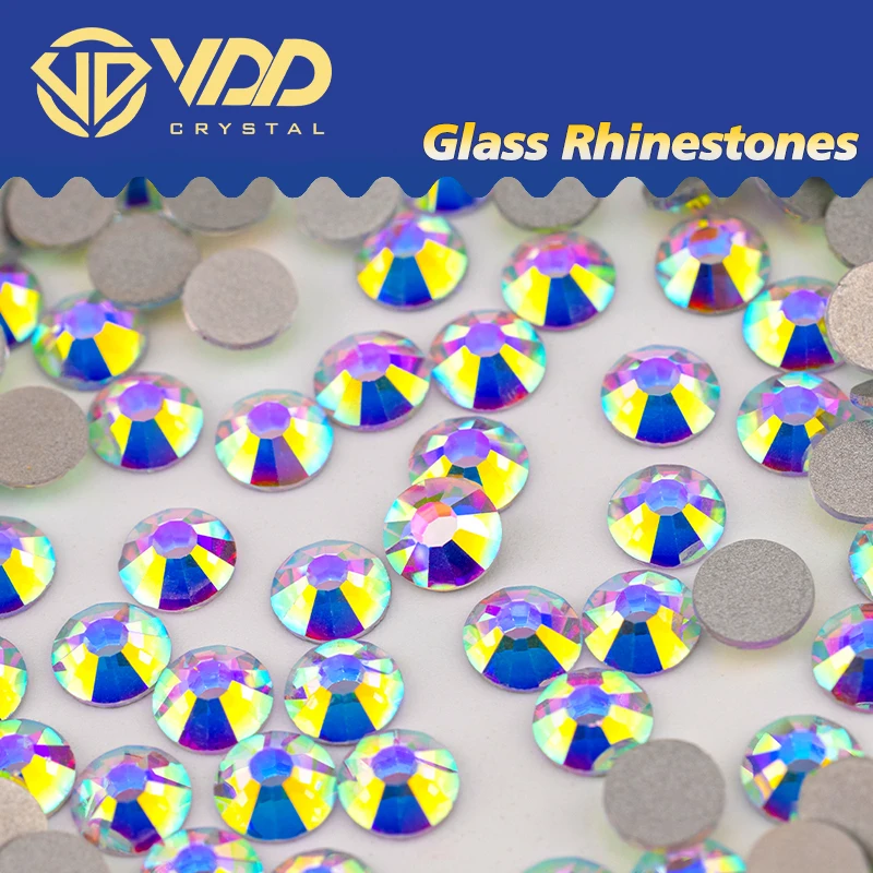 VDD New Colors SS4-SS30 High-Quality Glass Crystal Rhinestones Glitter Strass Flatback Stones For Nail Art DIY Crafts Decoration