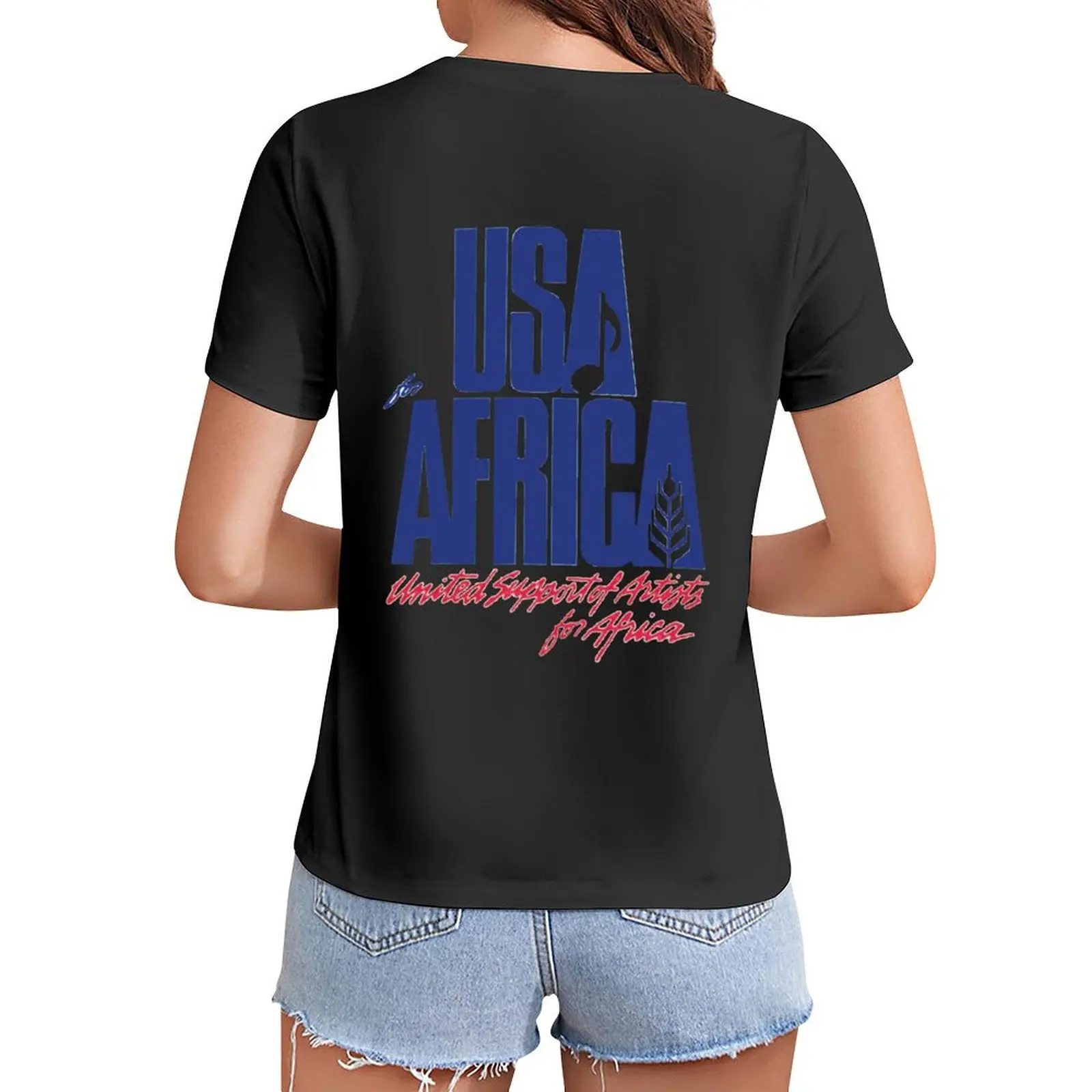 

We Are the World T-Shirt vintage clothes shirts graphic tees quick-drying clothes for woman