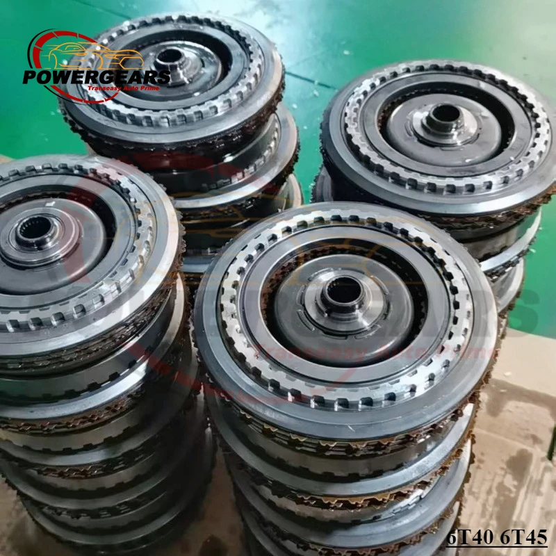 6T40 6T45 Transmission 3-5 Reverse Double Drum Kit 4-5-6 Clutch Fully Loaded Suit For GM Buick Opel Chevrolet 6T40E 6T45E