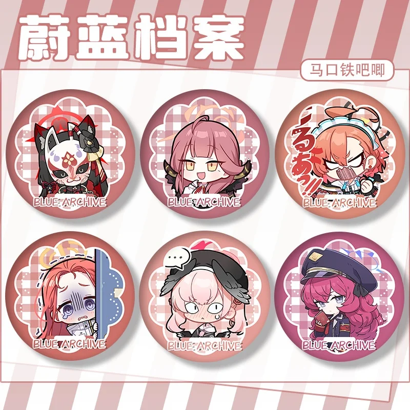 Game Blue Archive Takanashi Hoshino Alona Alice Cosplay Costume Badge Pin SPTE Tinplate Brooch Prop Gift