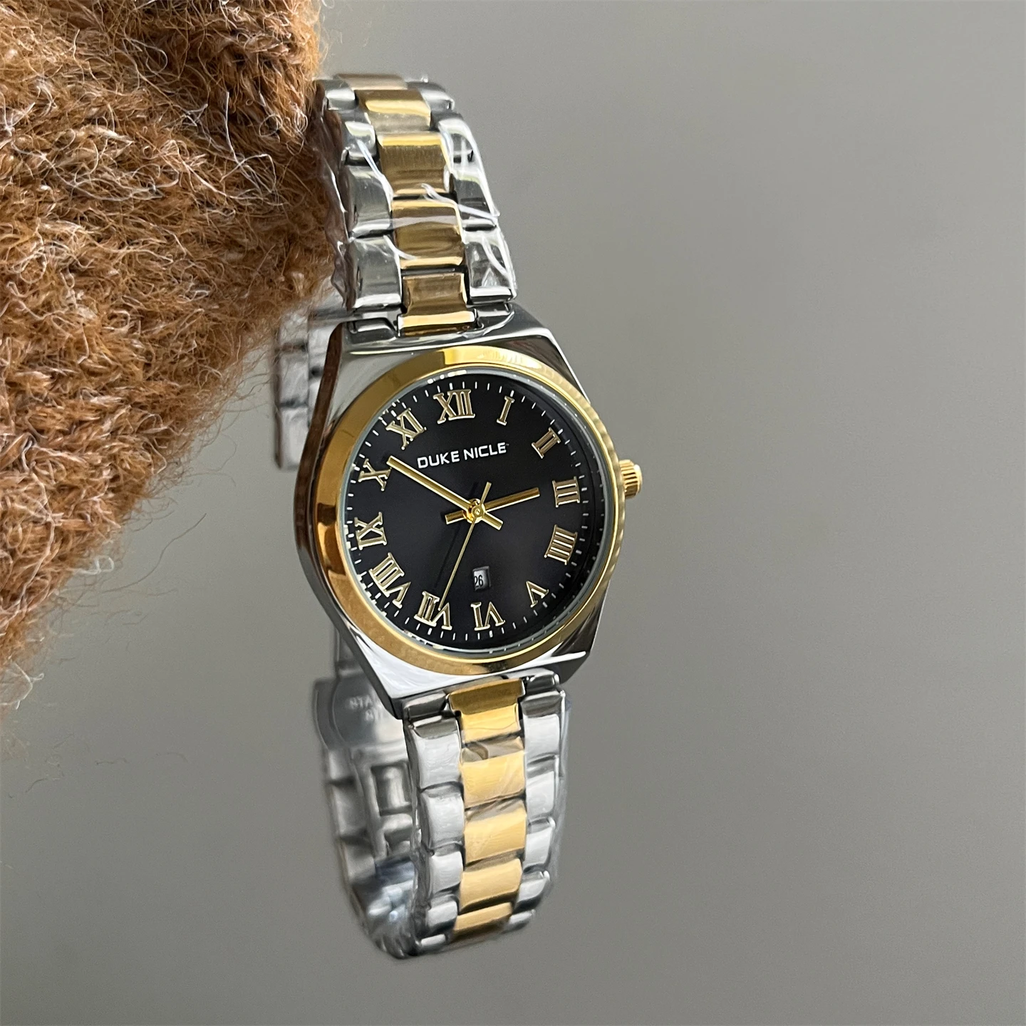 Kadın Saat Kol Saati Su Geçirmez Orjinal Exquisite Roman Hand Calendar Stainless Steel Women's Watch Horloges Dames