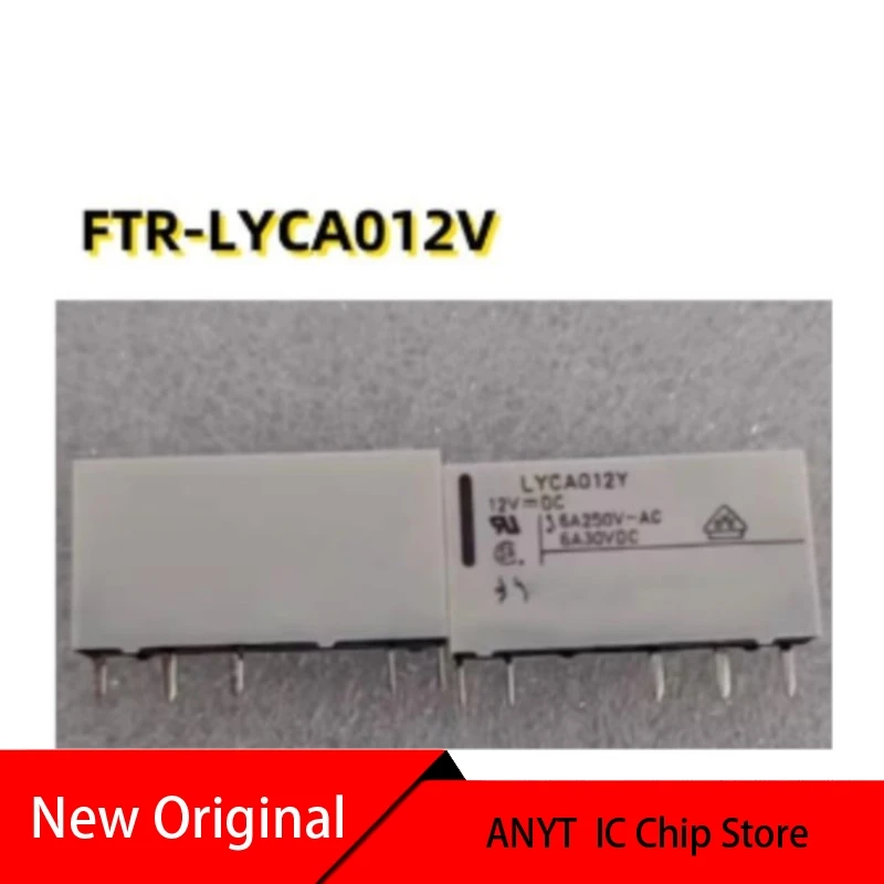 10PCS/Lot  New  FTR-LYCA012V  LYCA012V LYCA012Y FTR-LYCA024V  LYCA024Y  LYCA024V 5PINS 6A 12VDC 24VDC