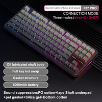 AULA F87 Pro Original Mechanical Keyboard Tri Mode 2.4g/USB/Bluetooth 87 Keys HotSwap RGB PBT 8000mAh Customized Gaming Keyboard