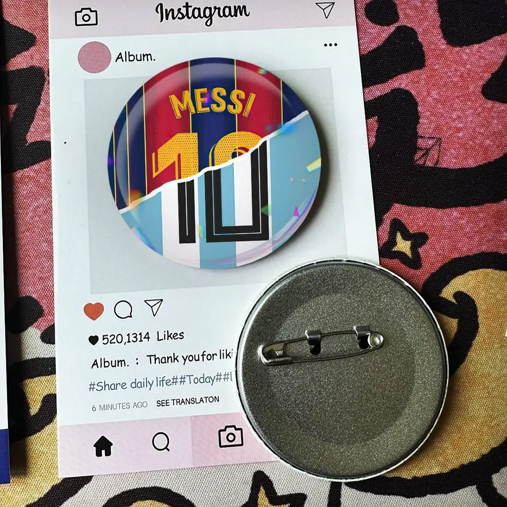 Lionel Messi   Laser Badge Applicable For Backpack Clothes Hats Decor Creative Accessories