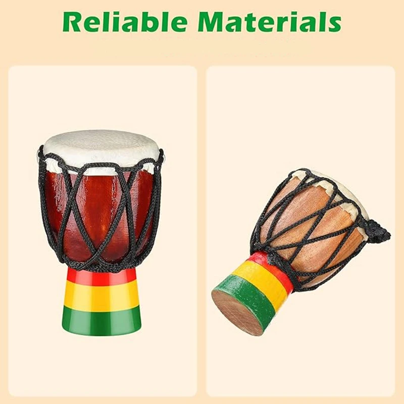 Djembe Drum Mini Pendant African Drum Wooden Classic Hand Drums,Necklace Drums And Percussion