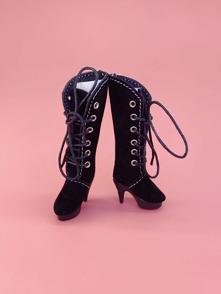 Tilda 2.5cm Mini Doll Boots for Blythe Dolls Toy,Cute High Heel Shoes for Azone Obitsu Licca Accessory for OB22 Toy Dolls Gift