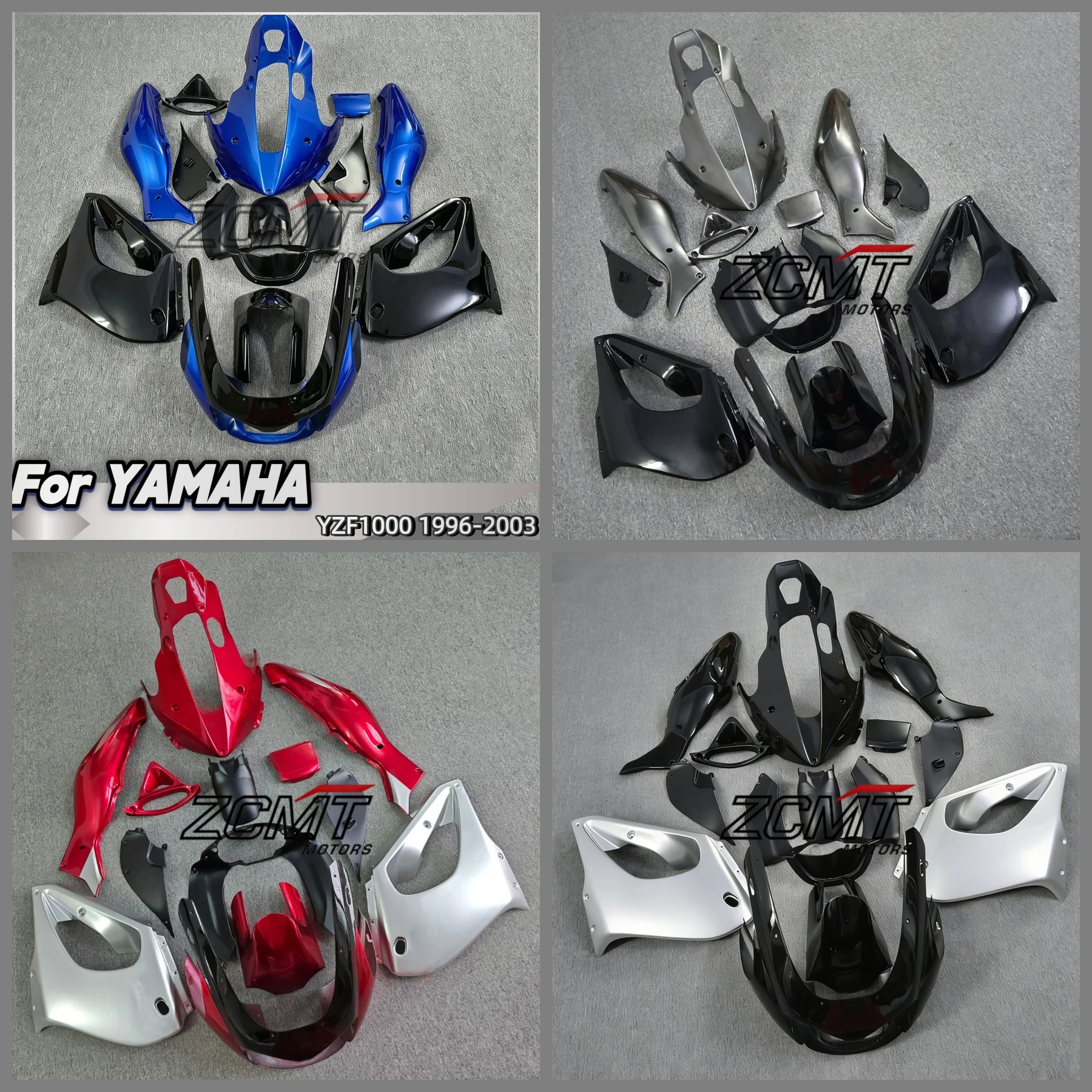 Bodywork for Thunderace 1996 - 2003 Red White Bodywork for YAMAHA YZF1000R 03 02 Fairings for YZF 1000R 00 01