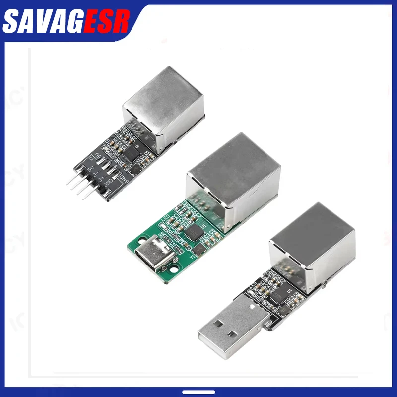 USB to RJ45/Type C to RJ45/Pin to RJ45 Ethernet Network Interface Module CH397A Compatible with USB2.1 and IEEE802.3 Standards