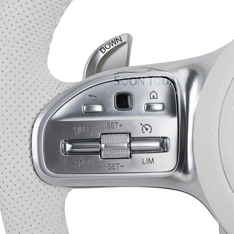 Full Leather High Grade Steering Wheel, Premium Auto Replacement Parts Fits W205 CLS W218 GLA45 CL W216 CL500 CL550 CL63 C43 C63 view 3