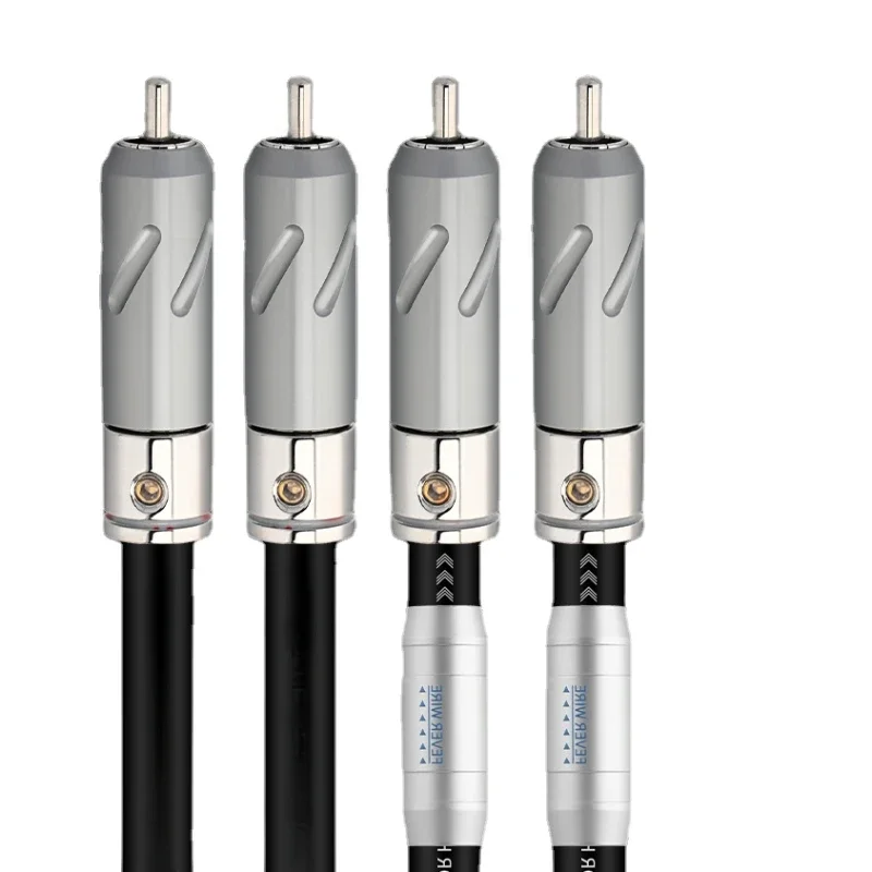 HiFi Pure Silver Digital Coaxial Cable 75Ohm Audio RCA Signal Line for Speaker Amplifier Subwoofer Sound Card