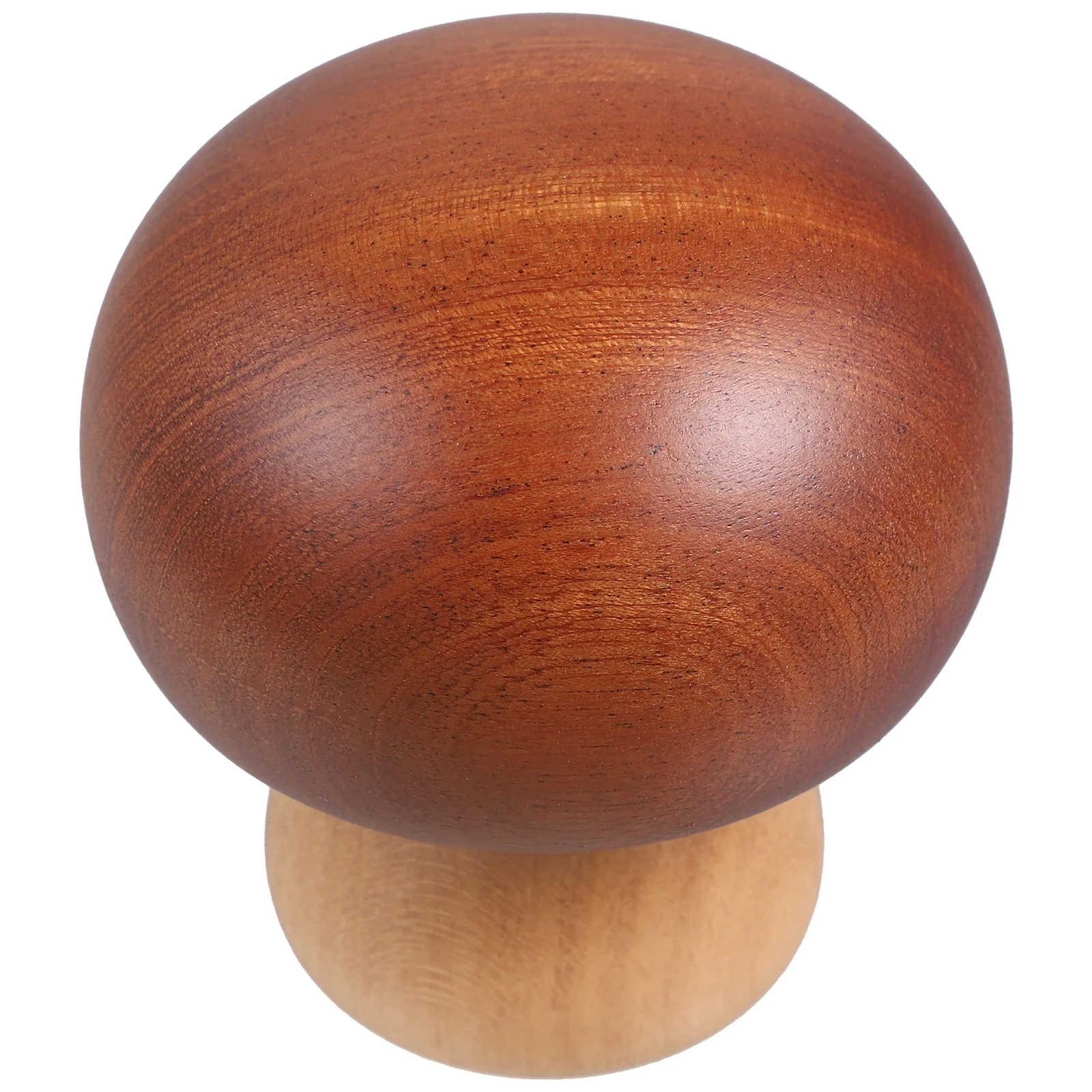 

Rotatable Wooden Hand Crank Wood Musical Box Mushroom Shaped Vintage Home Decor Desktop Ornament Craft Music Box